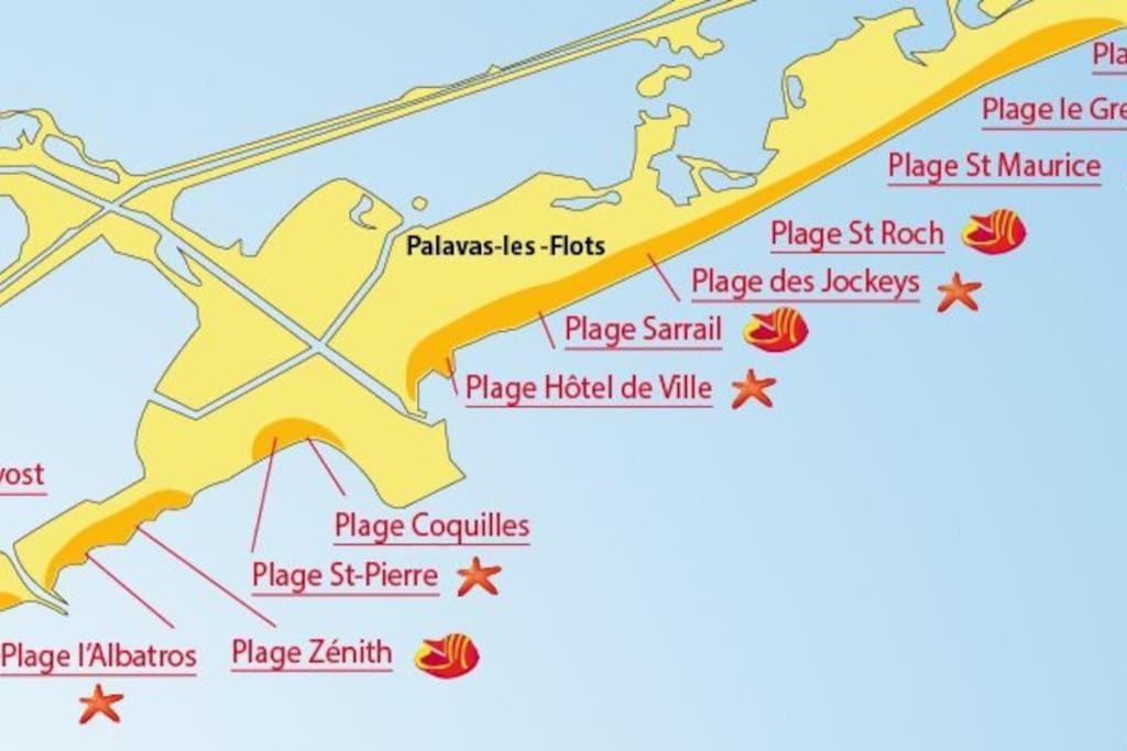 Appartement Palavas Les Flots T2 + Parking Prive Exterior foto